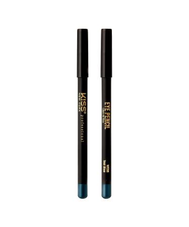 kiss new york Professional Slim Eye Pencil | Creamy Soft Eyeliner in Teal Blue | Long-Lasting Water-Resistant Formula for Natural Eye Makeup - Buy Online on GoSupps.com