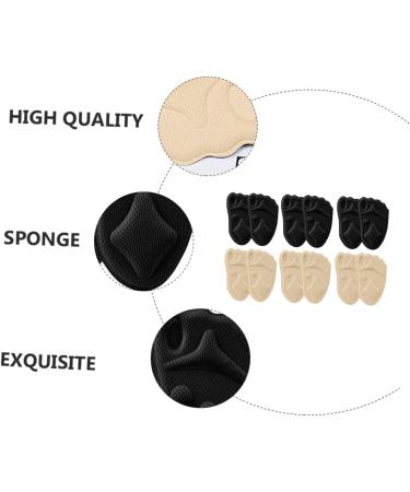 FRCOLOR 6 Pairs Sponge Forefoot Pads | Gel Metatarsal Insoles for High Heels | Comfortable Cushions & Foot Support - Buy Online on GoSupps.com