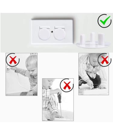 Plug Socket Covers 3 Pcs Plug Covers Socket Plug Child Proof Plug Socket Protectors for Home and School - Buy Online on GoSupps.com