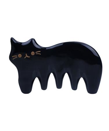 Board Comb Scraping Tool Guasha Jade Body Stone Horn Scalp Accessory Ox Beauty Sha Gua Skin Scraperwidehair 1Pcs Black