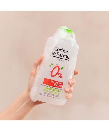 Corine de Farme Shower Care 0% - Dry & Sensitive Skin Neutral - Soap Free - No Dyes - Gently Cleanses - Does Not Dry Skin - Suitable Composition - Buy Online on GoSupps.com