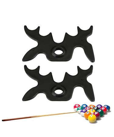 Wangzzniu 2 Pcs Plastic Billiard Cue Bridge Head Slip-On Bridge Portable Moosehead Bridge Head for Billiard Hall Billiards Cue Rack Home Billiard Stick Holder