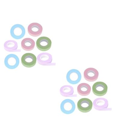 minkissy 16 Rolls Tape Makeup Tape Lashes Tool Eyelash Tape for Lash Extensions Foam Lash Tape Grafting Electric Tape White Breathable Eyelash Tapes Medical Cotton Stem Tape Roll