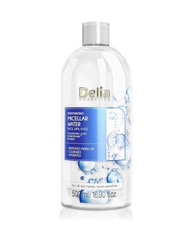 DELIA COSMETICS - micellar water - moisturizes and improves the strength of the skin - facial cleaner - deep cleaning refreshing - Hydromanil TM - Betaine - 500ml moisturizer Micellar water