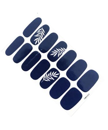 dijiusidy Nail Art Stickers Self-Adhesive Fingernail Decal with Strap Glue DIY Art Decor Full Cover Manicure Kits for Women Girls YMX202