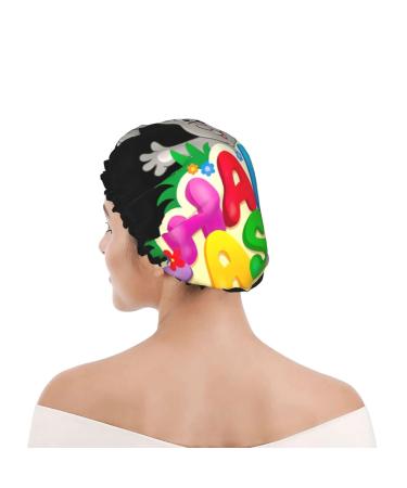 Happy Easter Day Reusable Shower Cap for Women & Kids - Adjustable, Double Layer, Suitable for All Hair Lengths - Buy Online on GoSupps.com