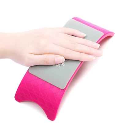 2018 New Plastic Silicone Nail Art Cushion Pillow Hand Holder Nail Arm Rest Manicure Tool Arm Rest Manicure Tool Equipment - (Color: Pink) - Buy Online on GoSupps.com