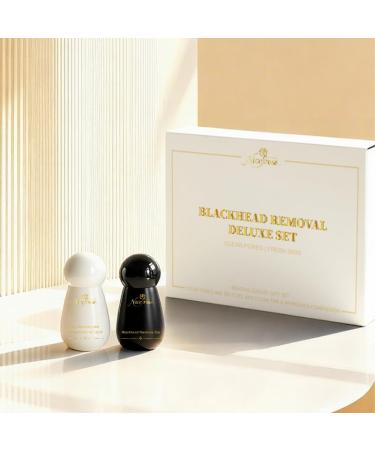 NiceRose Blackhead Removal Deluxe Set Pore Cleansing and Shrinking Serum Duo Clear Pores and Fresh Skin 2 Piece