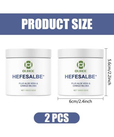 YES 2 pieces yeast ointment Yeast Ointment natural yeast cream yeast ointment with the plus of aloe vera & ginkgo biloba for friction skin and dry skin for all skin types - Buy Online on GoSupps.com