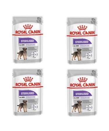 ROYAL CANIN STERILISED Mousse | Pack of 4 | 4 x 12 x 85 g | Complete Food for Adult and Sterilised Dogs from 10 Months of Age | Rich in Digestible Proteins