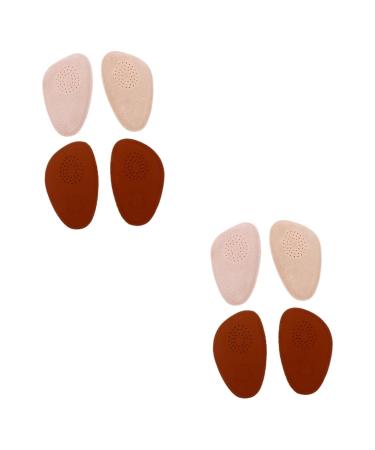GLEAVI 4 Pairs Half Size Pad Heeled Boots Metatarsal Pads Women Half Insoles Forefoot Pads for Women Boot Insoles Half Inner Soles Shoe Pad Insoles Flat Emulsion High Heel Miss