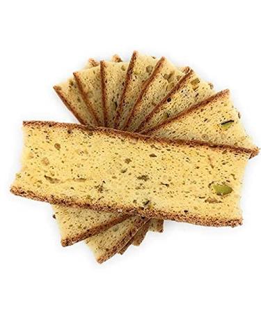 Dijas Natural Foods Fat Free Biscotti Cookie - Pistachio Flavor | All Natural & Preservative Free Ingredients | Low Calorie Snack (12 oz) - Buy Online on GoSupps.com
