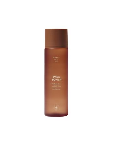 SWEET JULY Skin Pava Toner Skin Resurfarcing Hydrating Daily Facial Toner All Skin Types Glycolic Acid Papaya & Guava Extracts Vegan Clean 5.1 fl oz