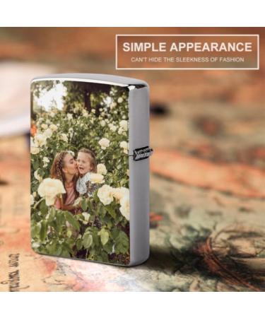 VkeId Custom Lighter Housing - Personalized Lighter Case with Pictures Text Logo Customized Lighter Box Cover for Mom Grandma Wife Girlfriend (P&T Single) Mothers Day Gift 01 Single - Buy Online on GoSupps.com
