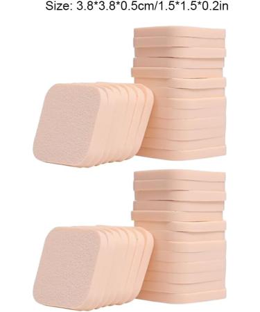AUklOPVZZ 40pieces Washable Powder Puff For Liquid Makeup Round Face Paint Sponge Reusable Up Pads Wide Applications Makeup Sponge - Buy Online on GoSupps.com
