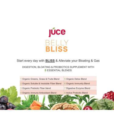 J ce Belly Bliss Peachy Greens 30 servings Probiotics + Greens Bloating Support with Plant-Based Digestive Enzymes Dietary Supplement Powder - By Terra Kai Organics - Buy Online on GoSupps.com