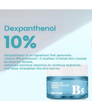 Buy PS.PRETTYSKIN Hydra Vitamin B5 Derma Repair Cream | Strengthen Skin Barrier with Niacinamide & Centella Asiatica - Korean Skincare 1.75oz - Buy Online on GoSupps.com