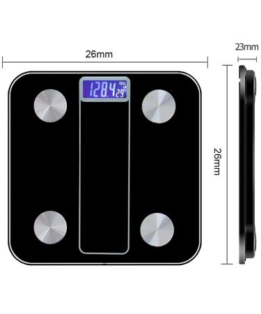 Smart Body Fat Scale BMI Digital Bathroom Wireless Scales - 400lb Capacity - Buy Online on GoSupps.com