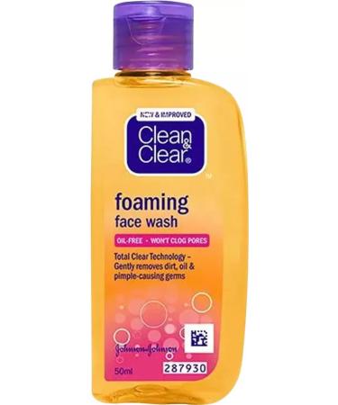Clean & Clear Clean & Clear 3-pack of foaming facial cleansers (50 ml)