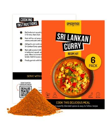 Spicentice Sri Lankan Curry Kits (Pack of 6)