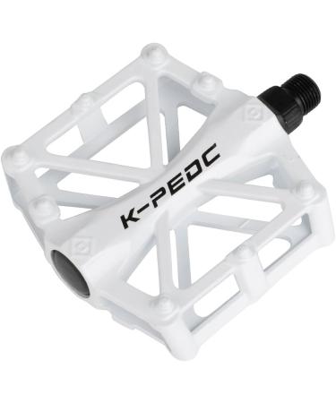 boruizhen Lightweight Aluminium CNC Bike Platform Pedals for MTB BMX - White - Buy Online on GoSupps.com