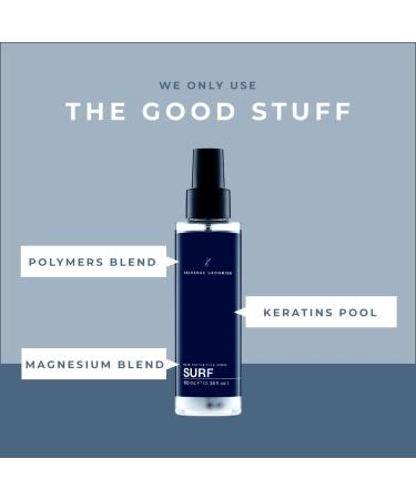 Surf Hair Texturizing Sea Salt Spray for Men Body & Texture Men's Hair Spray Matte Finish Made in Italy 3.38 fl oz - Buy Online on GoSupps.com