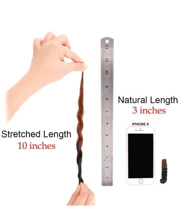 Queentas 3 Pack 10 inch Bounce African Collection Crochet Braiding Hair - Carrie Curl (8mm) Synthetic Hair Extension in Natural Black/Brown - Pack of 3 - Buy Online on GoSupps.com