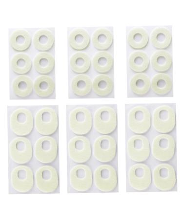Hoement 6 Sheets Felt Corn Stickers Thick Felt Foot Pads Felt Foot Corn Stickers Comfortable Corn Pads Corn Pads for Shoes Painless Corn Pads Foot Corn Pads Foot Corn Treatment Pads