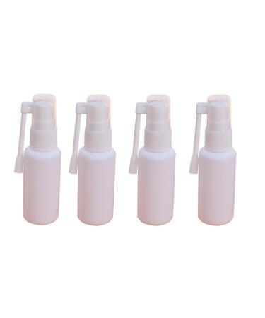 Portable refillable plastic nasal spray bottle with 360 degrees rotatable atomizer white 6 pieces 30 ml for make-up & water containers for use at home and when traveling