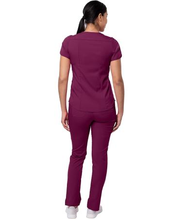 Adar Pro Core Classic Scrub Set for Women - X-Large Petite Wine - Buy Online on GoSupps.com