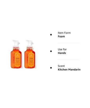 Bath & Body Works Kitchen Mandarin Gentle Foaming Hand Soap 2-Pack - 8.75 oz each - Buy Online on GoSupps.com