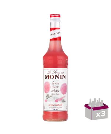 Pack of 3 Monin Syrup - Candy Floss - 70cl