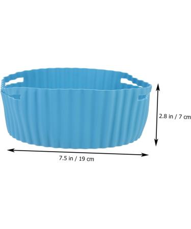 Alipis Kitchen Handle Reusable Food Design Non-Stick Supply - Liner Fryer Accessory Pad Blue 19X19X7CM - Buy Online on GoSupps.com