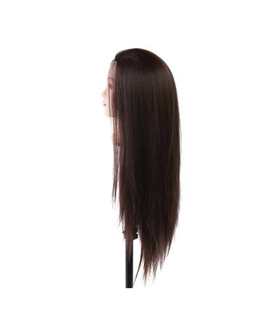 Shop Window Puppet - Blonde & Dark Brown Hair Styling Training Head | High-Temperature Fiber Hair Styling Model - Buy Online on GoSupps.com