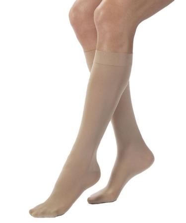 BSN Medical/Jobst 121466 Ultra Sheer Compression Stocking Knee High 30-40 mmHg Closed Toe Natural Medium Pair
