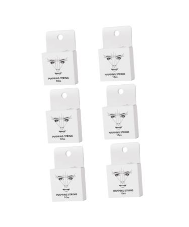 SKISUNO Eyebrow Stencil 6boxes Embroidered Supplies Tools Tattooing Mapping Makeup Practical Auxiliary Drawing Salon