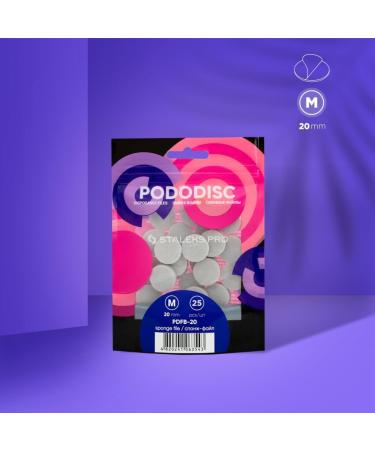 STALEKS PRO Replacement Polishing Pads for Pedicure - 25 pcs (20 mm) Buffer | International Shipping Available - Buy Online on GoSupps.com