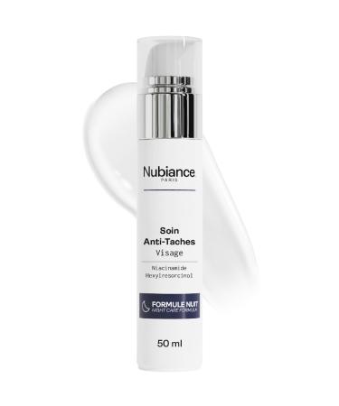 NUBIANCE - Anti-Dark Spot Night Cream for Face - Antioxidant - Corrects Pigment Spots and Boosts Collagen Production - Black Dark and Mixed Skin - 50ml