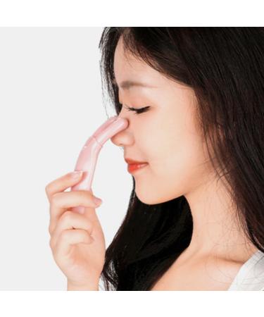 NOLITOY Nose Massager Y Shaped Nose Scraper Face Massaging Tool Skin Relaxing Massager Eyes Facial Gua Sha Massager Pink - Buy Online on GoSupps.com