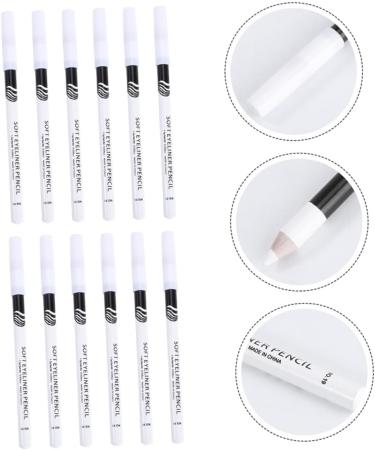 PLAFOPE 72 Pcs Eyeliner Pencil Hair Braiding Sponge Eye Line Drawing Tool Eye Line Pencils Wooden Pole White - Buy Online on GoSupps.com