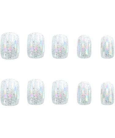 Press on Nails False Nails Full Cover Press Nails Artificial Finger Acrylic Nail Kit Manicure Kit for Women Fingernails Colorful Colored Glaze-24 Pieces - Buy Online on GoSupps.com