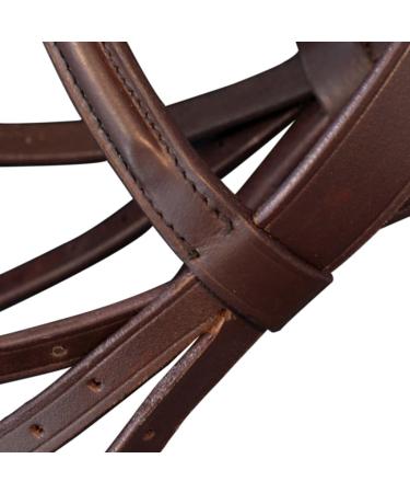 vidaXL Bridle Snaffle Bit Leather Bridle with Reins for Pony - Brown | International Shipping Available - Buy Online on GoSupps.com