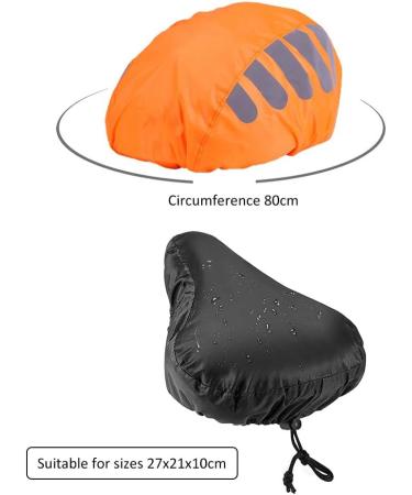 Qeeroyo Waterproof Bike Helmet Rain Cover - Windproof & Reflective Protection | 1PC Color4 for All Cycling Conditions - Buy Online on GoSupps.com