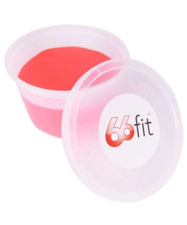 66fit Hand Therapy Exercise Putty 1lb/450gms - Arthritis Finger Wrist Physio Exerciser Red Red