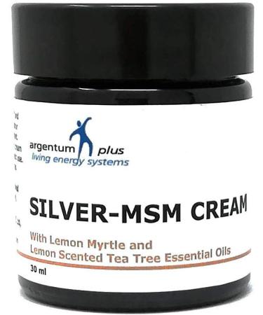 Shop Silver-MSM Cream with Lemon Myrtle & Tea Tree Essential Oils - 30ml | Fast International Shipping - Buy Online on GoSupps.com