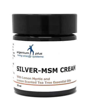 Silver-MSM cream with lemon myrtle and lemon tea tree essential oils - 30 ml - Buy Online on GoSupps.com