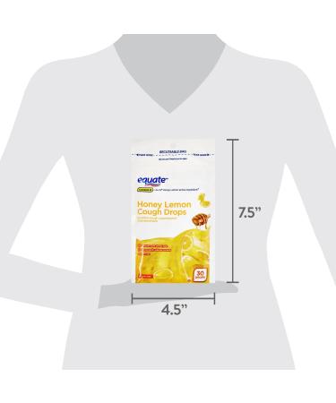 Honey Lemon Cough Drops - Sore Throat & Cough Relief with Menthol 7.5 mg 30 Count - Soothing Menthol Cough Suppressant 30 Drops (Pack of 1) - Buy Online on GoSupps.com