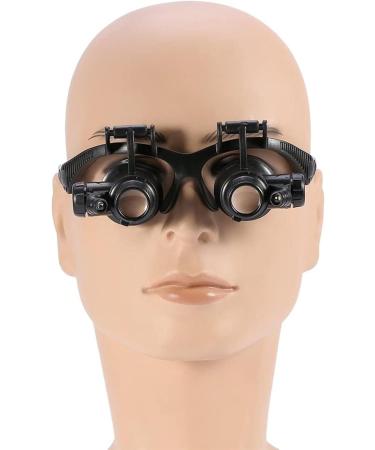 Magnifying Glasses Headband Magnifier 10X 15X 20X 25X Magnification Adjustable LED Light Magnifier Jewellery Watch Repair Magnifying Glass Tool - Buy Online on GoSupps.com