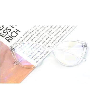 Fuqinqingoz Anti-Blue Light Cat-Eye Reading Glasses for Women | HD Computer Readers | +200 White - Buy Online on GoSupps.com