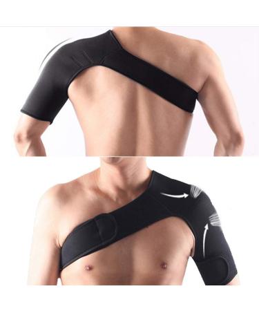 Buy Adjustable Elastic Shoulder Support Brace for Men & Women | Breathable Neoprene Compression Sleeves | Posture Corrector Strap for Optimal Back Support - Buy Online on GoSupps.com